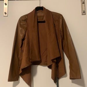 NWT - Blank NYC brown leather jacket